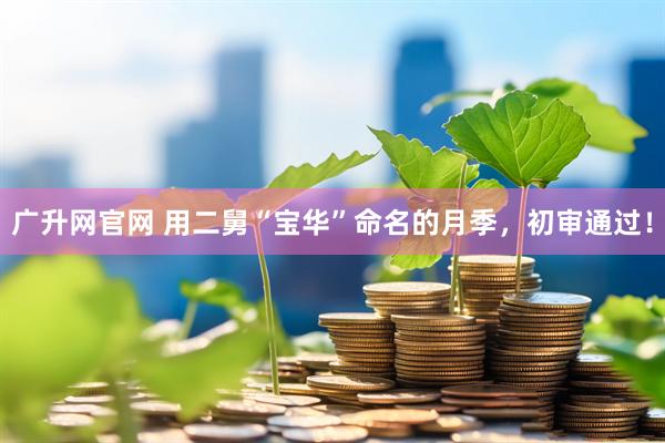 广升网官网 用二舅“宝华”命名的月季，初审通过！