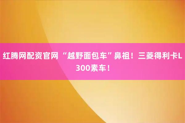 红腾网配资官网 “越野面包车”鼻祖！三菱得利卡L300素车！