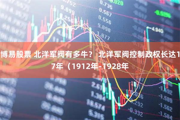博易股票 北洋军阀有多牛？ 北洋军阀控制政权长达17年（1912年-1928年